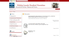 Desktop Screenshot of polizialocalenevi.it