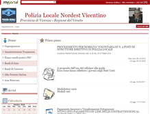 Tablet Screenshot of polizialocalenevi.it